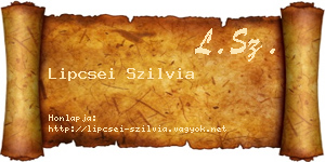 Lipcsei Szilvia névjegykártya